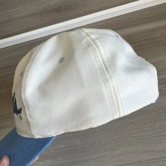 Vintage UNC Tar Heels Script Hat Sports Specialties Snapback Cap Wool 2 Tone‎